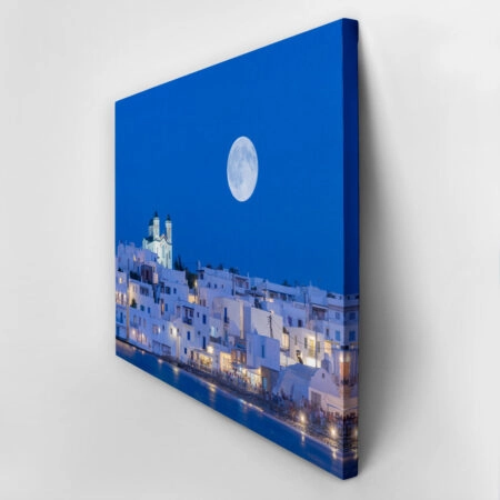 Πινακας σε καμβά FULL MOON OVER PAROS - Νησια Sticky 2