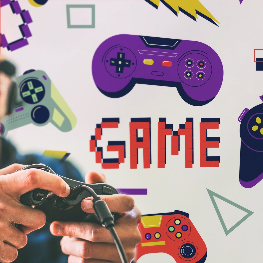 Αυτοκόλλητη Ταπετσαρία τοίχου GO GAME