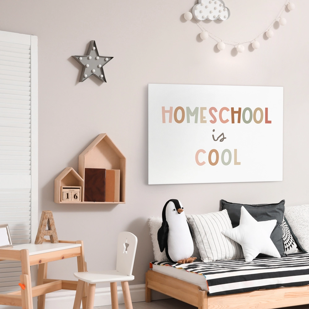 Πινακας σε καμβά HOME SCHOOL