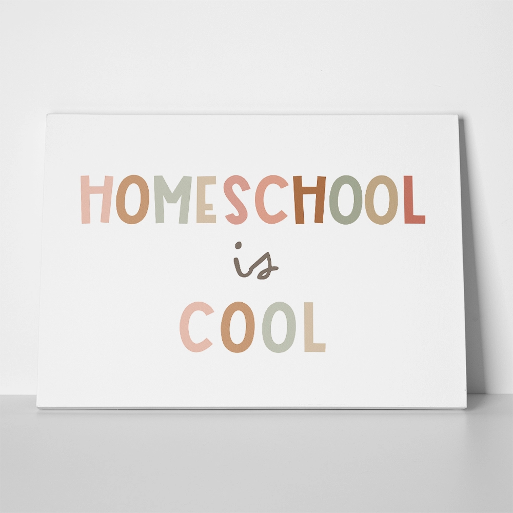 Πινακας σε καμβά HOME SCHOOL