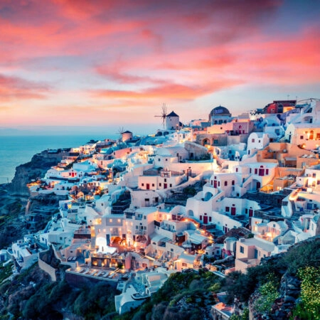 Πινακας σε καμβά IMPRESSIVE SANTORINI - Πινακες σε καμβα Sticky 4