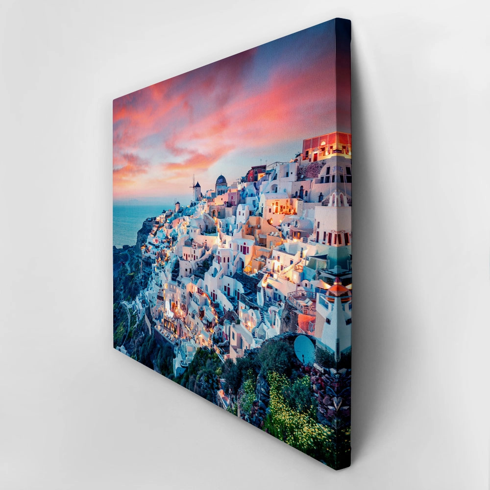 Πινακας σε καμβά IMPRESSIVE SANTORINI