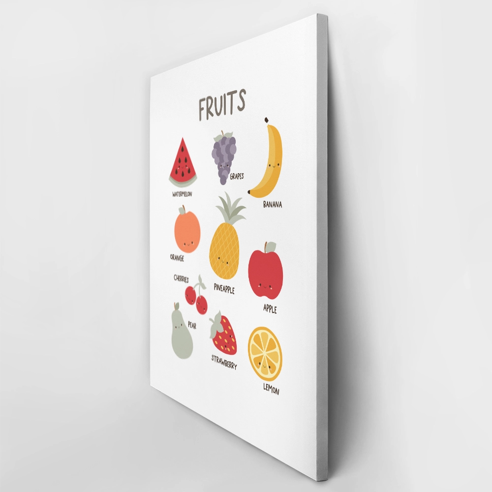 Πινακας σε καμβά KID FRUITS