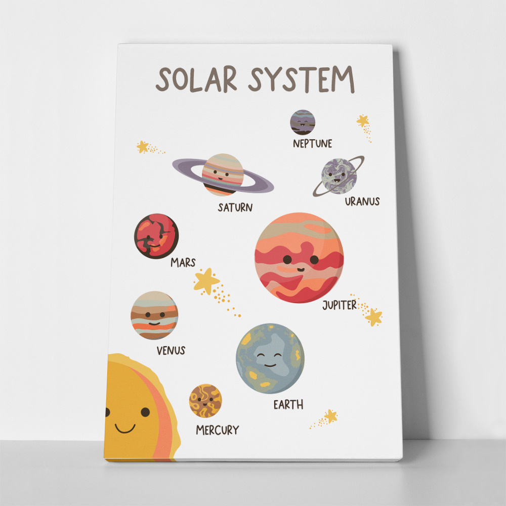 Πινακας σε καμβά KIDS SOLAR SYSTEM