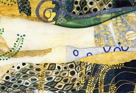 Πίνακας Πανοραμικός Σε Καμβά KLIMT – WATER SERPENTS I - Gustav Klimt Sticky 5