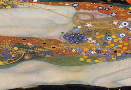 Πίνακας σε καμβά KLIMT-WATER SERPENTS II - Gustav Klimt Sticky 5
