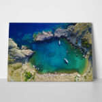 Πινακας σε καμβά LINDOS BEACH RHODES