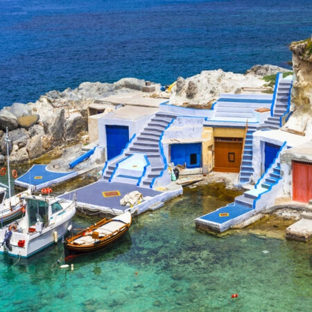 Πινακας σε καμβά MILOS FISHING BOATS - Πινακες σε καμβα Sticky 4