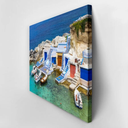 Πινακας σε καμβά MILOS FISHING BOATS - Πινακες σε καμβα Sticky 2