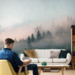 Αυτοκόλλητη Ταπετσαρία τοίχου MISTY FOREST