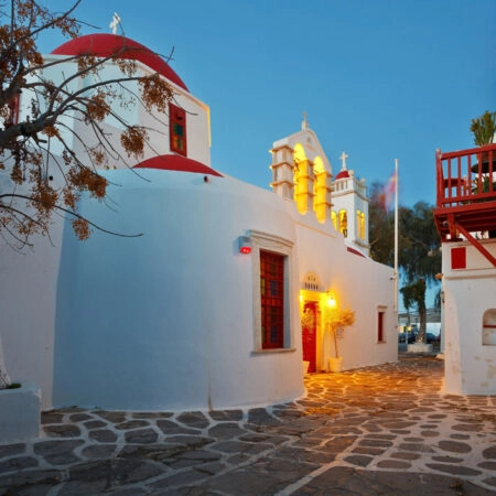 Πινακας σε καμβά MYKONOS CHURCH - Νησια Sticky 4