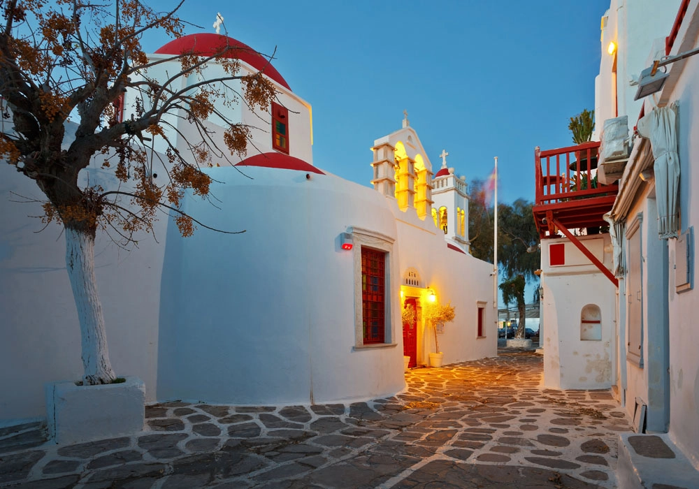 Πινακας σε καμβά MYKONOS CHURCH