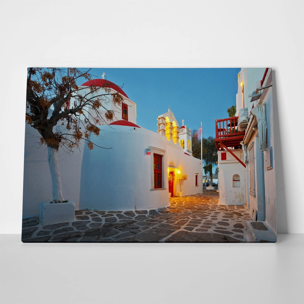 Πινακας σε καμβά MYKONOS CHURCH