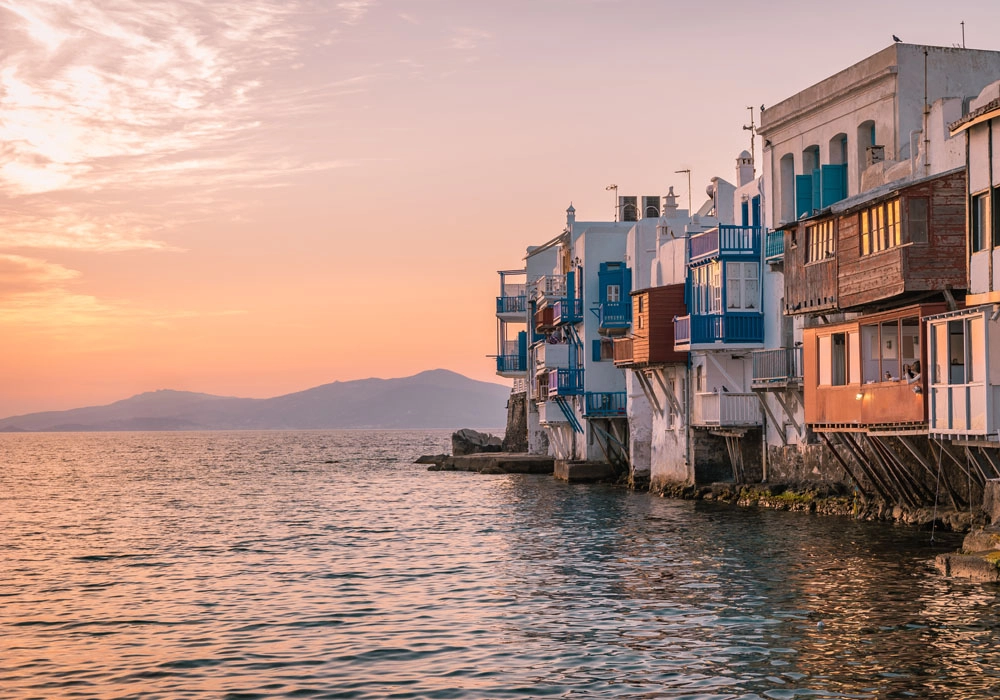 Πινακας σε καμβά MYKONOS SUNSET