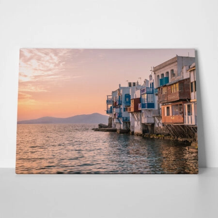 Πινακας σε καμβά MYKONOS SUNSET