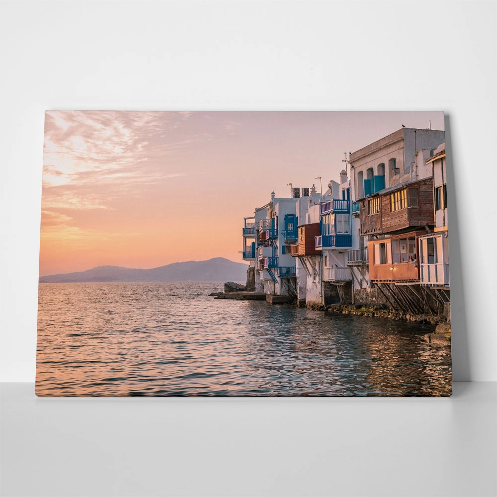 Πινακας σε καμβά MYKONOS SUNSET