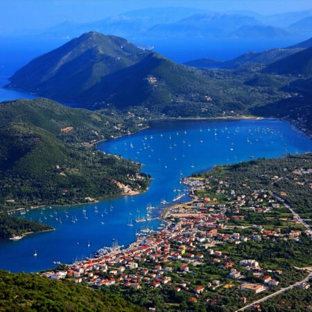 Πινακας σε καμβά NYDRI LEFKADA - Παραθαλασσιες πολεις και χωρια Sticky 4