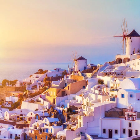 Πινακας σε καμβά OIA SANTORINI 3 - Νησια Sticky 4
