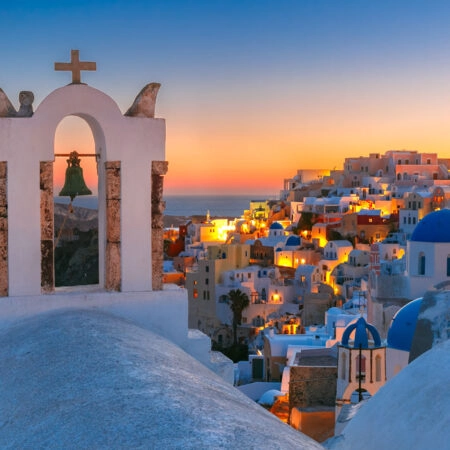 Πινακας σε καμβά OIA SANTORINI 6 - Νησια Sticky 4