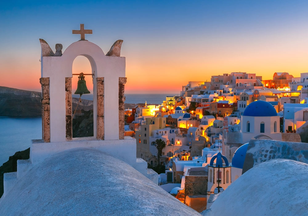 Πινακας σε καμβά OIA SANTORINI 6