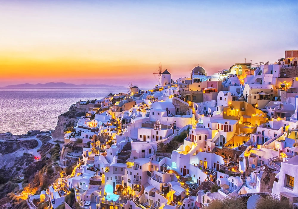 Πινακας σε καμβά OIA SANTORINI 7