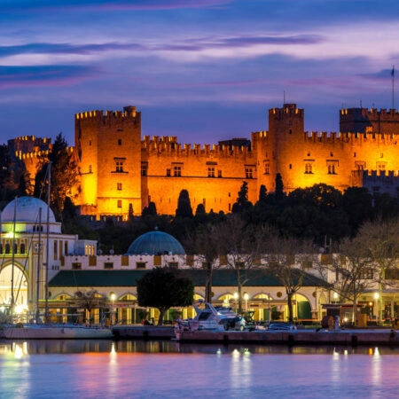 Πινακας σε καμβά PALACE OF RHODES 2 - Αξιοθεατα και Ιστορια Sticky 4