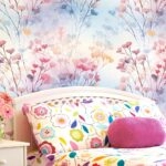 Αυτοκόλλητη Ταπετσαρία τοίχου PASTEL SPRING FLOWERS