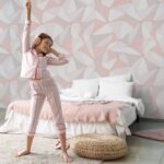 Αυτοκόλλητη Ταπετσαρία τοίχου PASTEL TRIANGLES PATTERN