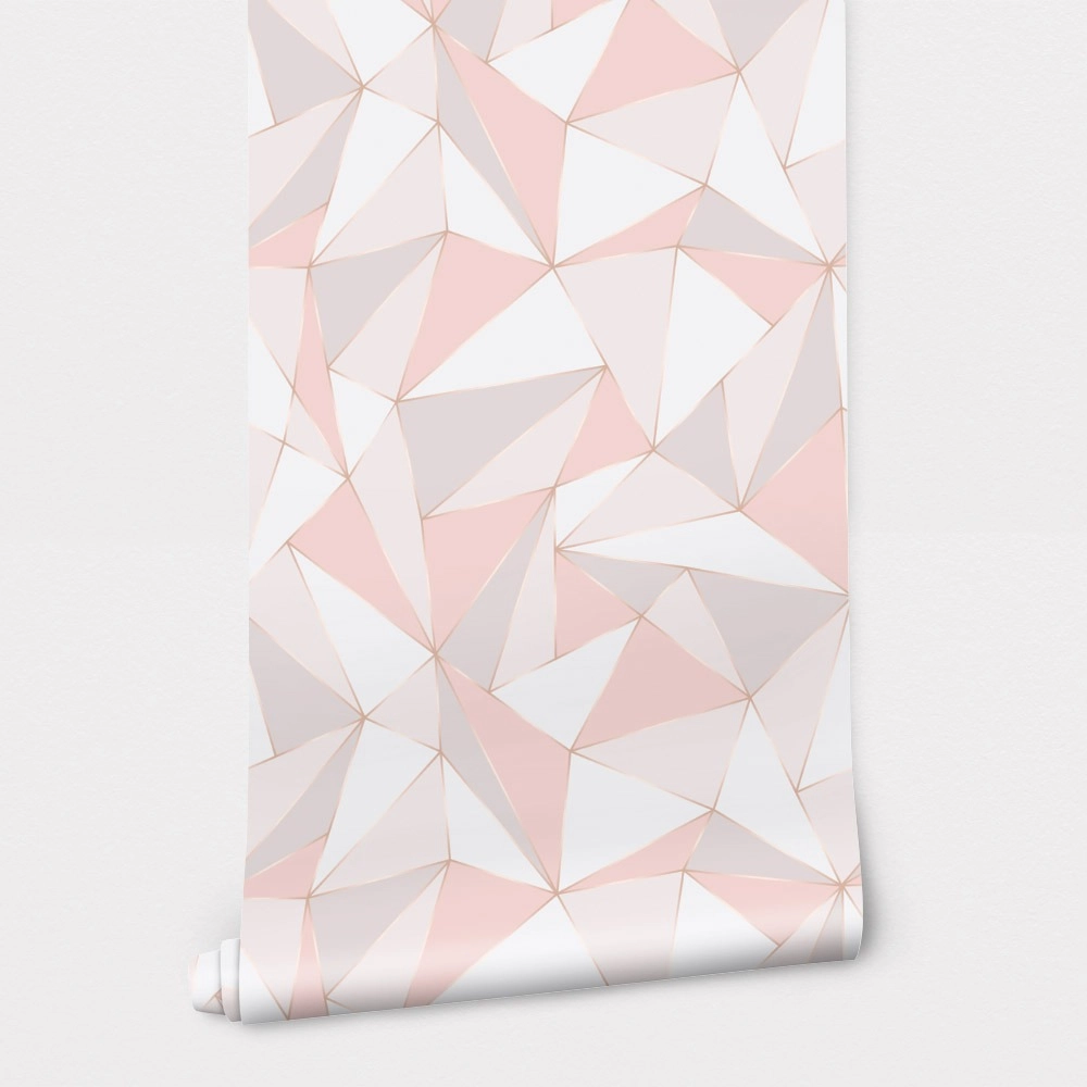 Αυτοκόλλητη Ταπετσαρία τοίχου PASTEL TRIANGLES PATTERN