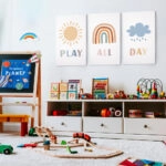 Σετ Τριπτυχος Πινακας σε καμβά PLAY ALL DAY