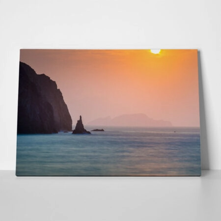 Πινακας σε καμβά POLLONIA BEACH MILOS