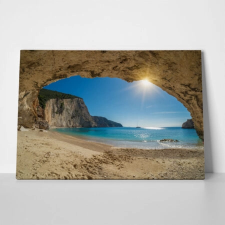 Πινακας σε καμβά PORTO KATSIKI LEFKADA