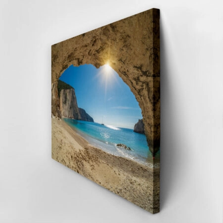 Πινακας σε καμβά PORTO KATSIKI LEFKADA - Παραλιες Sticky 2