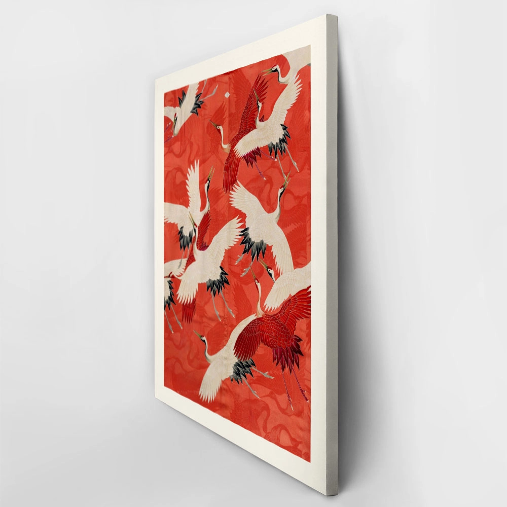 Πινακας σε καμβά RED CRANES