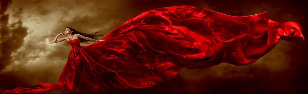 Πίνακας σε καμβά RED DRESS
