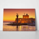 Πινακας σε καμβά RHODES HARBOR