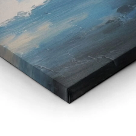 Πινακας σε καμβά SEASCAPE OF SANTORINI OIL PAINTING - Νησια Sticky 2