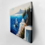 Πινακας σε καμβά SEASCAPE OF SANTORINI OIL PAINTING