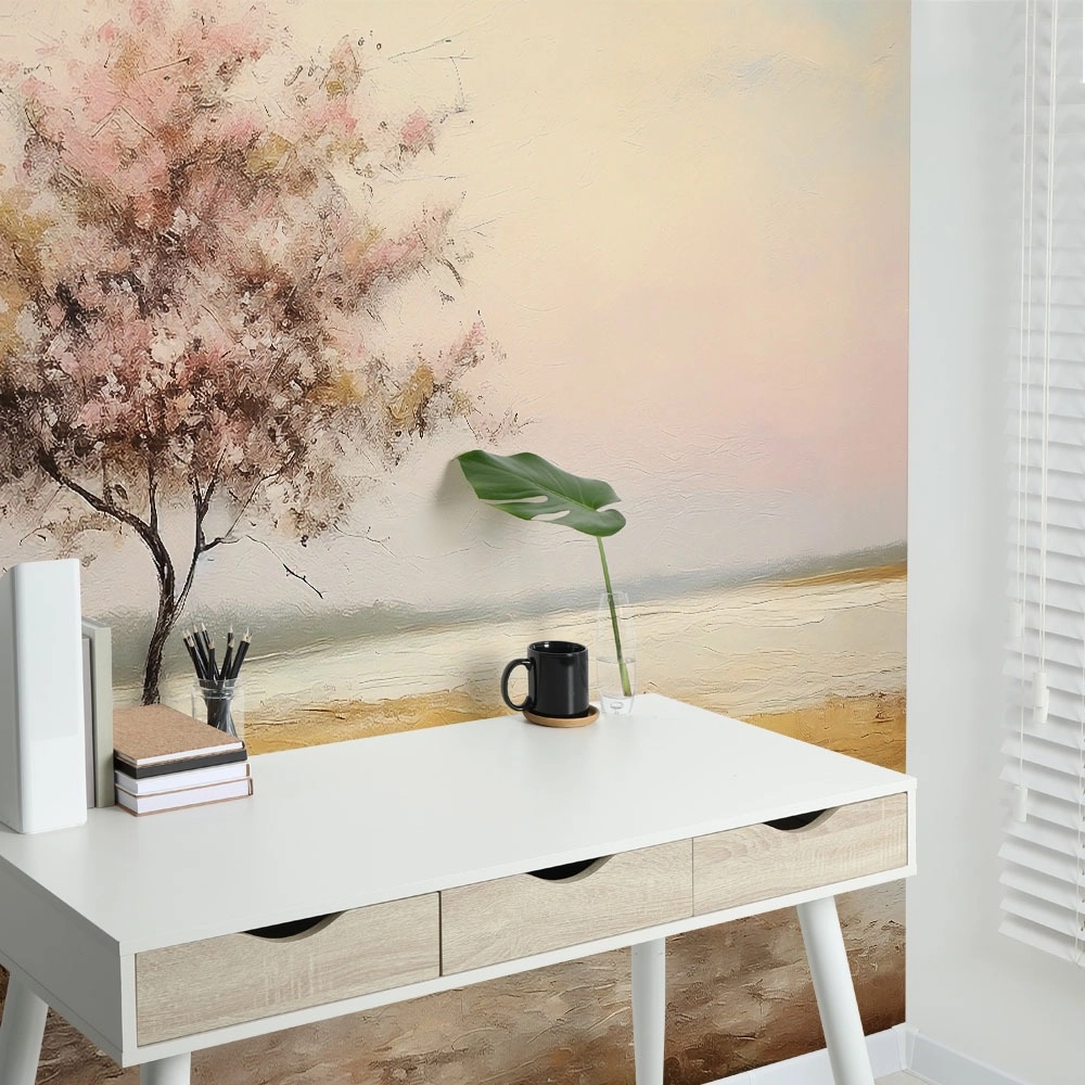 Αυτοκόλλητη Ταπετσαρία τοίχου WATERCOLOR BLOSSOM TREE