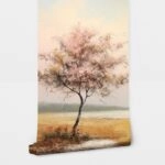 Αυτοκόλλητη Ταπετσαρία τοίχου WATERCOLOR BLOSSOM TREE