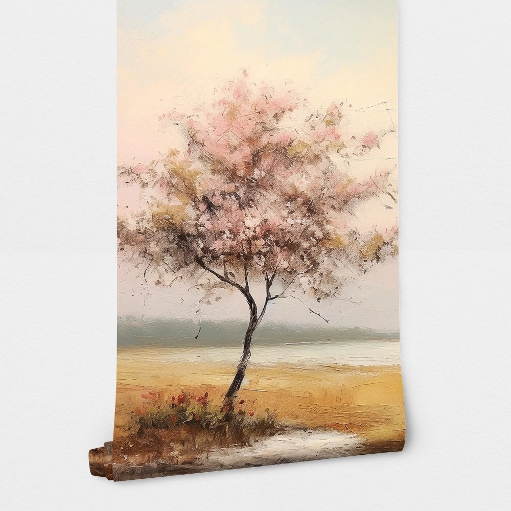Αυτοκόλλητη Ταπετσαρία τοίχου WATERCOLOR BLOSSOM TREE