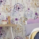 Αυτοκόλλητη Ταπετσαρία τοίχου WATERCOLOR FLORAL PATTERN