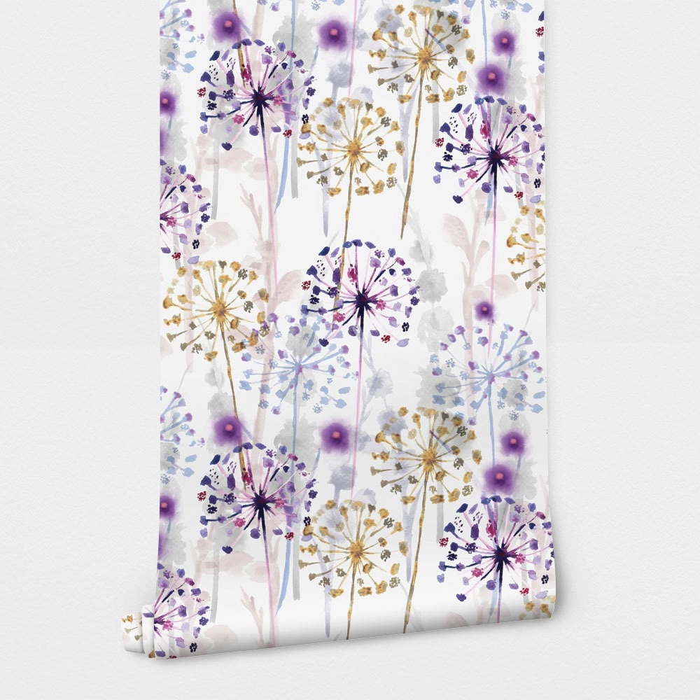 Αυτοκόλλητη Ταπετσαρία τοίχου WATERCOLOR FLORAL PATTERN