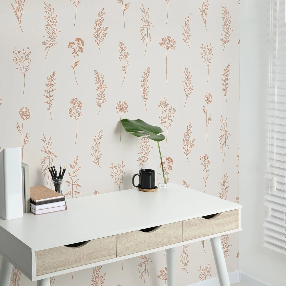 Αυτοκόλλητη Ταπετσαρία τοίχου WILDFLOWERS PATTERN