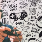 Αυτοκόλλητη Ταπετσαρία τοίχου JUST PLAY