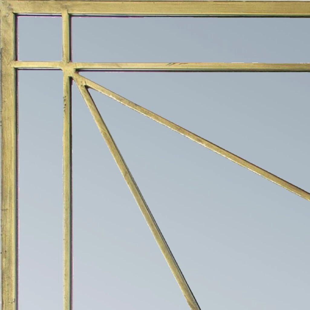 Καθρέπτης  Χρυσό Μέταλλο 84x3.5x84cm