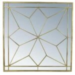 Καθρέπτης  Χρυσό Μέταλλο 84x3.5x84cm