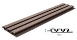Διακοσμητικό MDF panel τοίχου με 3D πηχακια D.BROWN 8530 πλατος 17,65cm x υψος 290cm