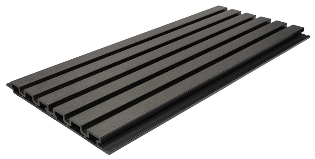 WPC PANEL ΜΕ 3D ΠΗΧΑΚΙΑ 25/176.5mm D.GREY 8570 NewPlan