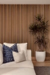 Διακοσμητικό panel τοίχου  με 3D πηχακια 14 RESIDENCE πλατος 12.2cm x υψος 2.90m GOLDEN/BROWN OAK